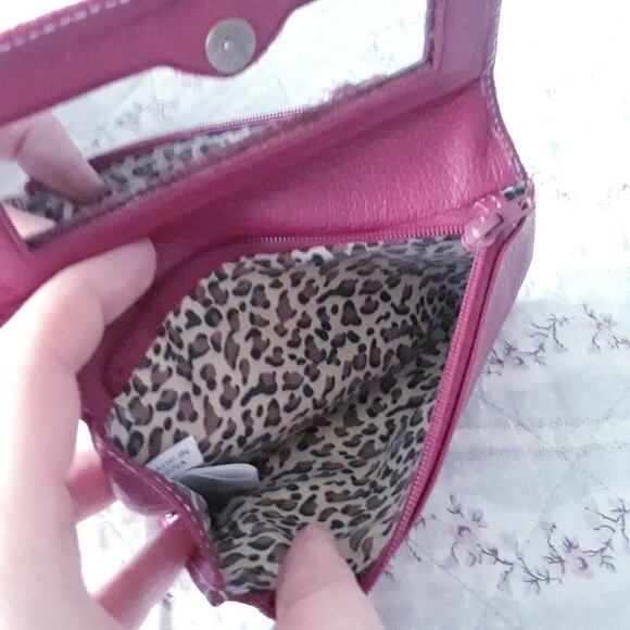 Vintage Soprano Genuine Leather Coin Pouch + Mirror - Picture 8 of 8